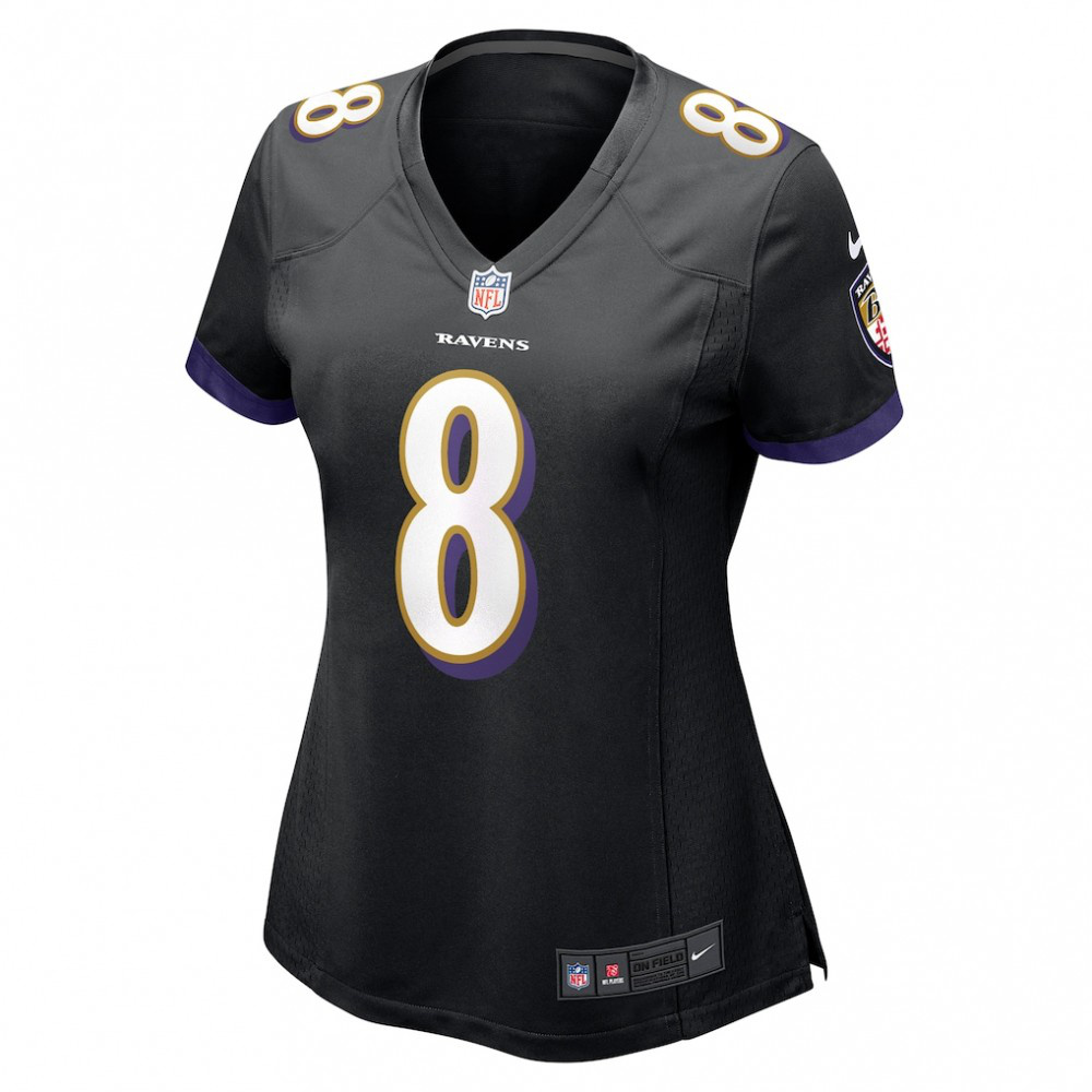 Lamar Jackson Baltimore Ravens Nike Women's Alternate Game Jersey - Black-GridironStore